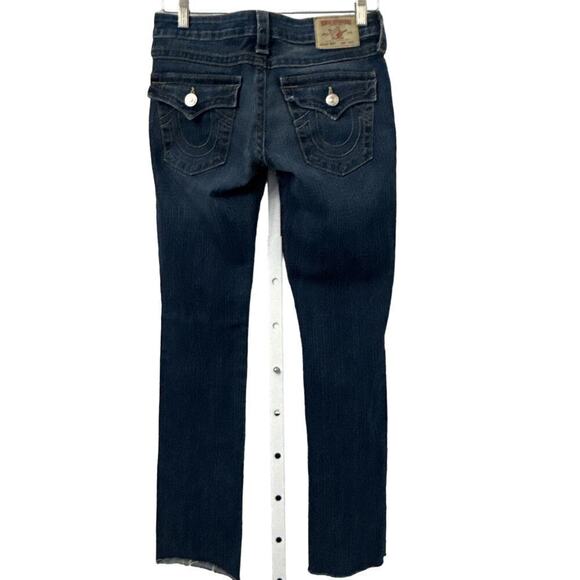 True Religion Jeans Women's Blue Billy Low Rise 27 Y2K - Picture 1 of 13